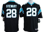 Nike Carolina Panthers #28 Jonathan Stewart Black Game Jersey Nfl