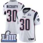 #30 Limited Jason Mccourty White Nike Nfl Road Men's Jersey New England Patriots Vapor Untouchable Super Bowl Liii Bound Nfl