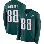 Nike Eagles 88 Dallas Goedert Midnight Green Team Color Men's Stitched Nfl Limited Therma Long Sleeve Jersey Nfl