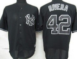 New York Yankees #42 Mariano Rivera Black Fashion Jersey Mlb