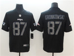 Nike New England Patriots #87 Rob Gronkowski Black Vapor Impact Limited Jersey Nfl