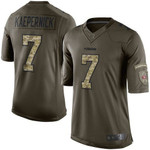 49Ers #7 Colin Kaepernick Green Men's Stitched Football Limited 2015 Salute To Service Jersey Nfl
