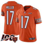 Bears #17 Anthony Miller Orange Men's Stitched Football Limited Rush 100Th Season Jersey Nfl