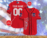Personalize Baseball Jersey - MLB Philadelphia Phillies  Personalized Name and Number Baseball Jersey For Fans - Baseball Jersey LF