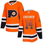Men's Philadelphia Flyers #14 Sean Coutureir Orange Drift Fashion Adidas Jersey Nhl