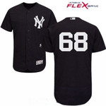 Men's New York Yankees #68 Dellin Betances Navy Blue Alternate Stitched Mlb Majestic Flex Base Jersey Mlb