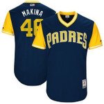 Men's San Diego Padres Jhoulys Chacin Makina Majestic Navy 2017 Players Weekend Jersey Mlb