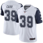 Nike Cowboys #39 Brandon Carr White Men's Stitched Nfl Limited Rush Jersey Nfl