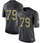 Men's Denver Broncos #79 Michael Schofield Black Anthracite 2016 Salute To Service Stitched Nfl Nike Limited Jersey Nfl