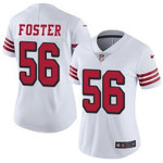 Women's Nike San Francisco 49Ers #56 Reuben Foster White Rush Stitched Nfl Vapor Untouchable Limited Jersey Nfl- Women's