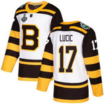 Men's Boston Bruins #17 Milan Lucic White 2019 Winter Classic 2019 Stanley Cup Final Bound Stitched Hockey Jersey Nhl