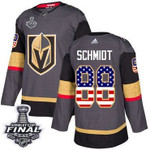 Adidas Golden Knights #88 Nate Schmidt Grey Home Usa Flag 2018 Stanley Cup Final Stitched Nhl Jersey Nhl