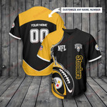 Personalize Baseball Jersey - Pittsburgh Steelers Personalized Baseball Jersey 301 - Baseball Jersey LF