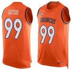 Men's Denver Broncos #99 Adam Gotsis Orange Hot Pressing Player Name & Number Nike Nfl Tank Top Jersey Nfl