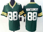 Women's Green Bay Packers #88 Ty Montgomery Nike Green Game Jersey Nfl- Women's