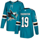 Adidas Sharks #19 Joe Thornton Teal Home Stitched Nhl Jersey Nhl