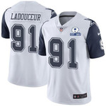 Nike Cowboys #91 L.P. Ladouceur White Men's Stitched With Established In 1960 Patch Nfl Limited Rush Jersey Nfl