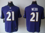 Nike Baltimore Ravens #21 Lardarius Webb Purple Limited Jersey Nfl
