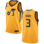 Nike Utah Jazz #3 Ricky Rubio Yellow Nba Swingman Statement Edition Jersey Nba