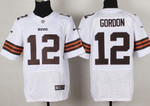 Nike Cleveland Browns #12 Josh Gordon White Elite Jersey Nfl