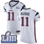 Men's New England Patriots #11 Drew Bledsoe White Nike Nfl Road Vapor Untouchable Super Bowl Liii Bound Elite Jersey Nfl