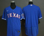 Men's Texas Rangers Blank Blue Stitched Mlb Flex Base Nike Jersey Mlb