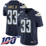Chargers #33 Derwin James Jr Navy Blue Team Color Men's Stitched Football 100Th Season Vapor Limited Jersey Nfl