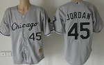 Chicago White Sox #45 Michael Jordan Gray Throwback Jersey Mlb