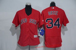 Women's Boston Red Sox #34 David Ortiz Orange 2016 Flexbase Stitched Baseball Jersey Mlb- Women's