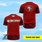 San Francisco Red Polynesian Baseball Jersey | Colorful | Adult Unisex | S - 5Xl Full Size - Baseball Jersey Lf