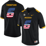 Missouri Tigers 6 Khmari Thompson Black USA Flag Nike College Football Jersey NCAA