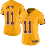 Women's Nike Washington Redskins #11 Alex Smith Gold Stitched Nfl Limited Rush Jersey Nfl- Women's