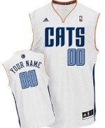 Personalize Jersey Mens Charlotte Bobcats Customized White Jersey Nba