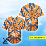Blue And Orange Spider Tie Dye Baseball Jersey | Colorful | Adult Unisex | S - 5Xl Full Size - Baseball Jersey Lf