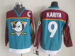 Anaheim Ducks #9 Paul Kariya Blue Throwback Ccm Jersey Nhl