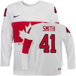 2014 Olympics Canada #41 Mike Smith White Jersey Nhl