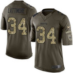 Nike New Orleans Saints #34 Marshon Lattimore Green Men's Stitched Nfl Limited Salute To Service Jersey Nfl