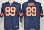 Nike Chicago Bears #89 Mike Ditka Blue With Orange Game Jersey Nfl