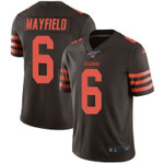 Nike Browns 6 Baker Mayfield Brown 100Th Season Color Rush Limited Jersey Nfl