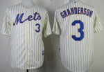 New York Mets #3 Curtis Granderson Cream Jersey Mlb