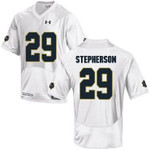 Notre Dame Fighting Irish 29 Kevin Stepherson White College Football Jersey Ncaa