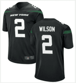 Men New York Jets #2 Zach Wilson Jersey Black 2021 Game Football Nfl