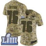 #76 Limited Isaiah Wynn Camo Nike Nfl Women's Jersey New England Patriots 2018 Salute To Service Super Bowl Liii Bound Nfl