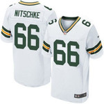 Men's Green Bay Packers #66 Ray Nitschke White Road Nfl Nike Elite Jersey Nfl