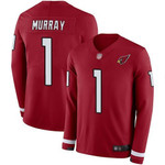 Cardinals #1 Kyler Murray Red Team Color Men's Stitched Football Limited Therma Long Sleeve Jersey Nfl