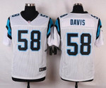 Men's Carolina Panthers #58 Thomas Davis White Road Nfl Nike Elite Jersey Nfl
