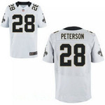 Men's New Orleans Saints #28 Adrian Peterson Nike White Elite Jersey Nfl