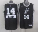 San Antonio Spurs #14 Danny Green Revolution 30 Swingman 2014 Christmas Day Black Jersey Nba