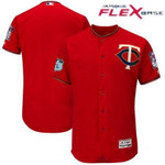 Personalize Jersey Men's Minnesota Twins Majestic Scarlet Red 2017 Spring Training Authentic Flex Base Stitched Mlb Custom Jersey Mlb