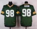 Men's Green Bay Packers #98 Letroy Guion Green Team Color Nfl Nike Elite Jersey Nfl
